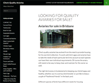 Tablet Screenshot of clives-quality-aviaries.com